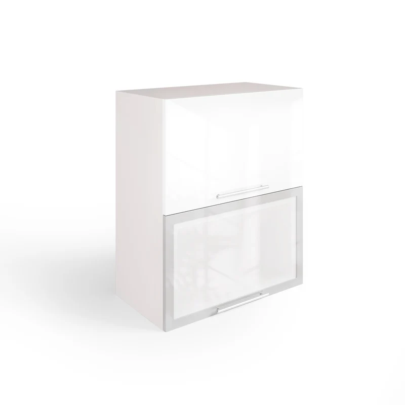 Meuble de Cuisine Haut, 60 cm, 2 Portes dont une Vitrée