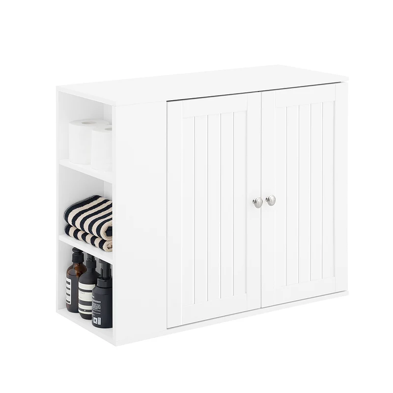 SoBuy BZR188-W Armoire Murale Placard de Rangement Meuble de Rangement Suspendu Salle de Bain