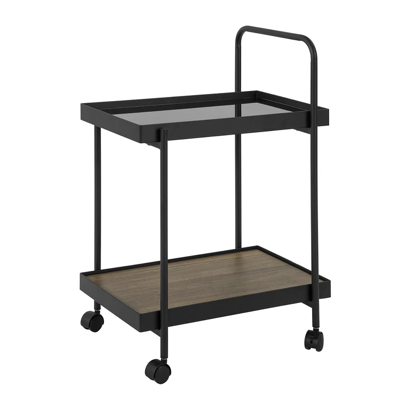 SoBuy FKW91-SCH Chariot de Service Desserte à roulettes Chariot Commode Roulant