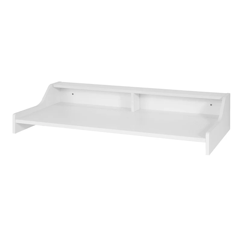 SoBuy FWT47-W Table de cuisine muraleBureau informatique avec 2 niches de rangement