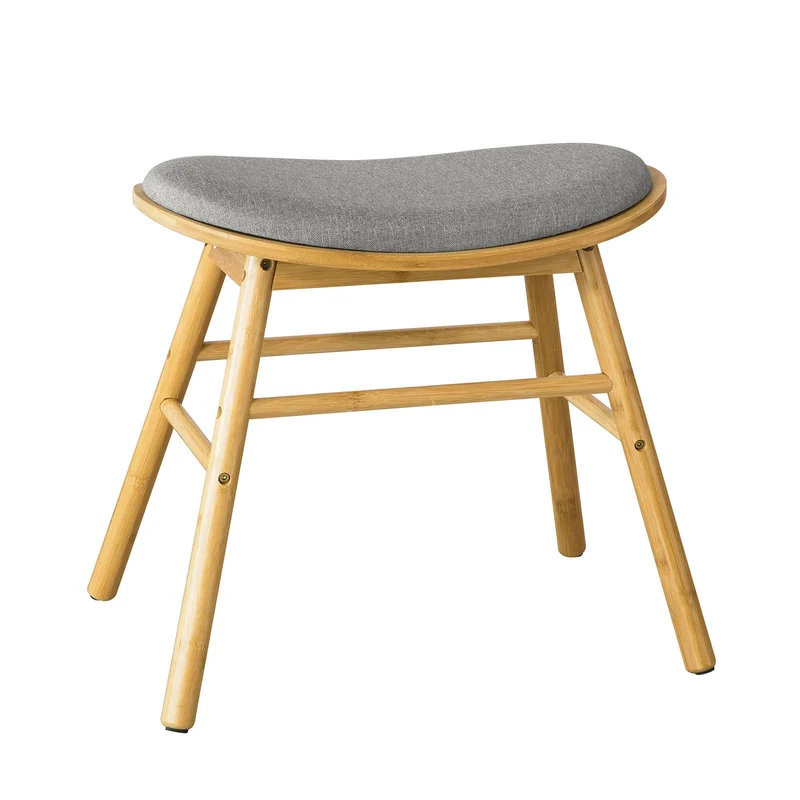 SoBuy FST56-DG Tabouret Pouf Rembourré Tabouret de Coiffeuse Tabouret de Maquillage