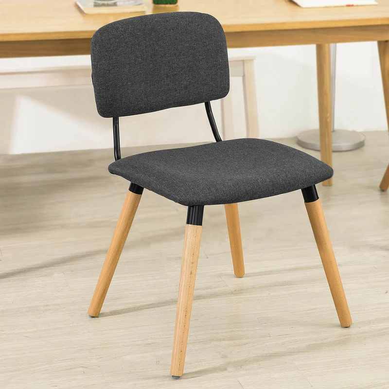 SoBuy FST54-DG Cuisine Chaise de Bureau à Manger avec Dossier de Siège Rembourré
