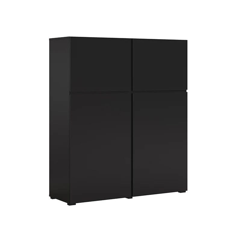Buffet haut 4 portes Lilia Noir