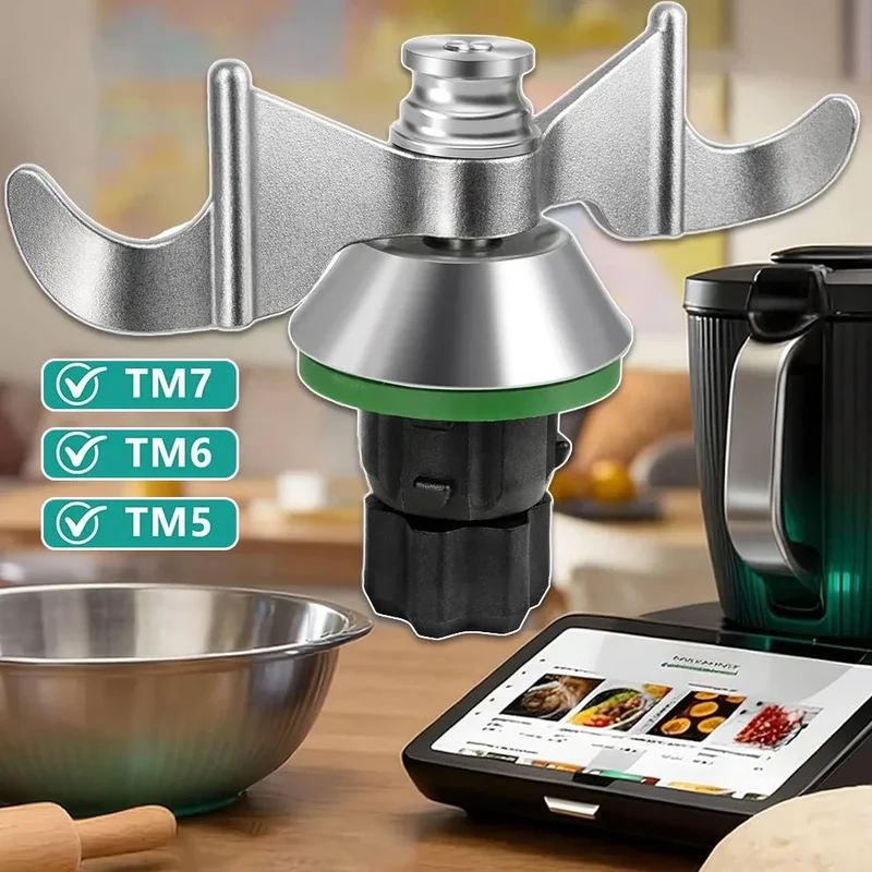 Couteau Pétrin Thermomix TM5 / TM6 / TM7 Inox – Lame à Pâte à Bords Émoussés