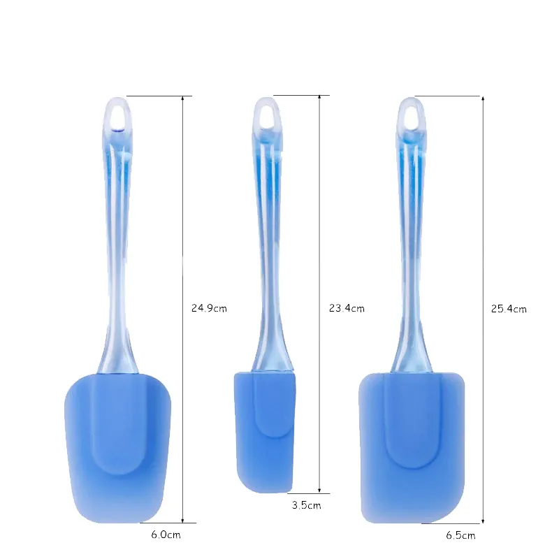 Set Spatules Silicone 3 Pièces Résistantes à la Chaleur pour Pâtisserie