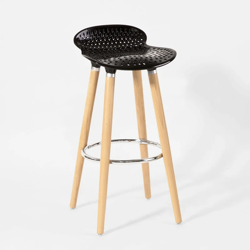 SoBuy FST35-SCH Tabouret de bar cuisine avec repose-pieds haute qualité