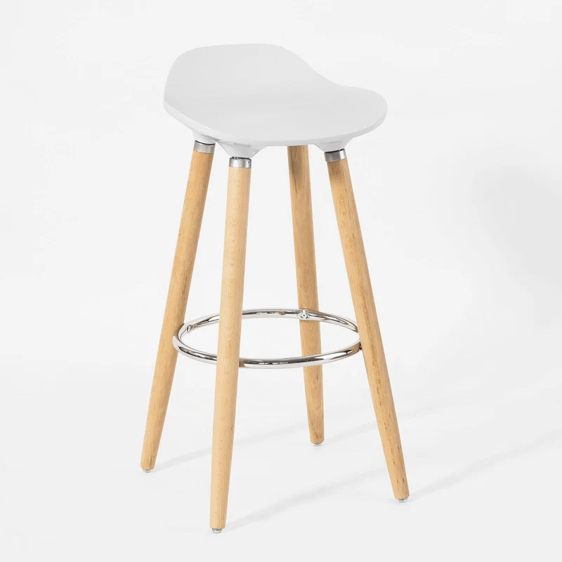 SoBuy FST34-W Tabouret de bar cuisine avec repose-pieds haute qualité