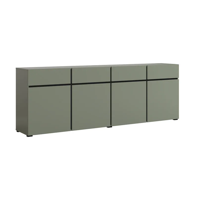 Buffet 4 portes 4 tiroirs Lilia Vert