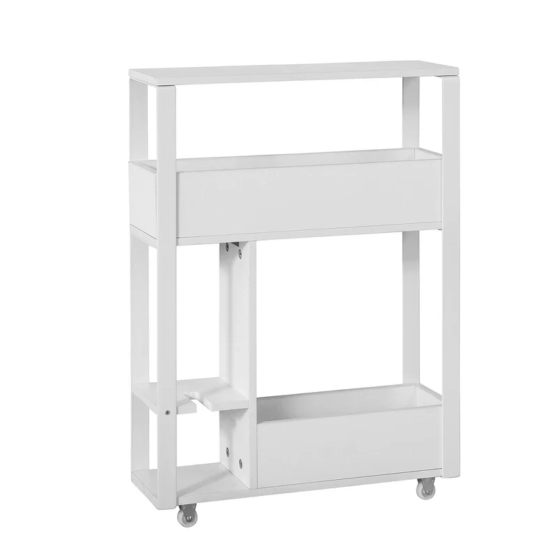 SoBuy FRG270-W Meuble de Rangement Salle de Bain Support Papier Toilette Meuble WC
