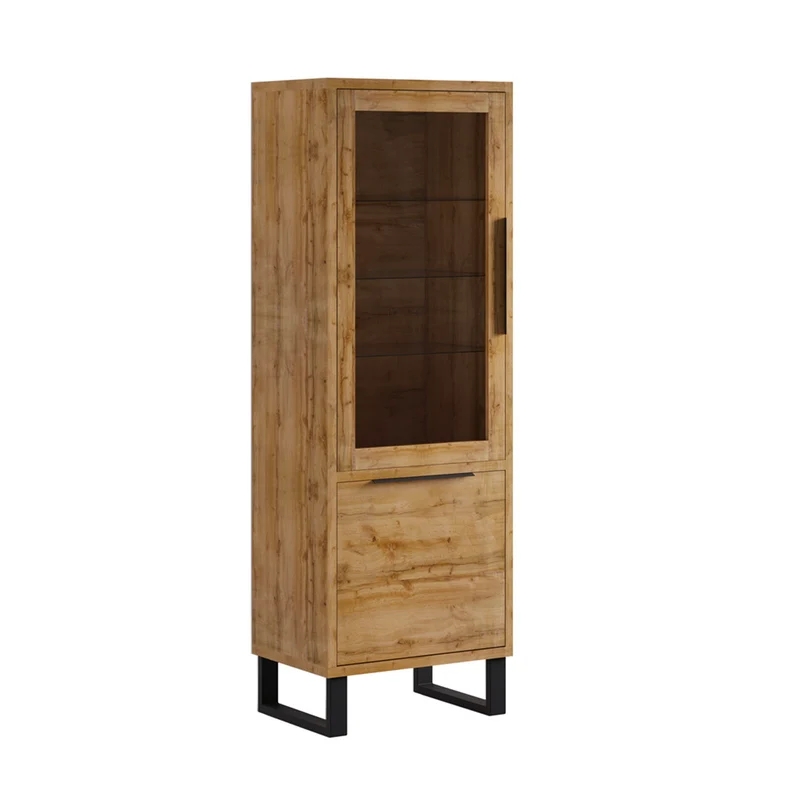 Vitrine 2 portes Eden Bois et Metal
