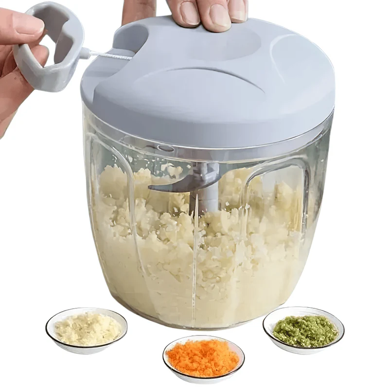 Presse-Ail Manuel Inox avec Cutter Multifonction 3 Pièces