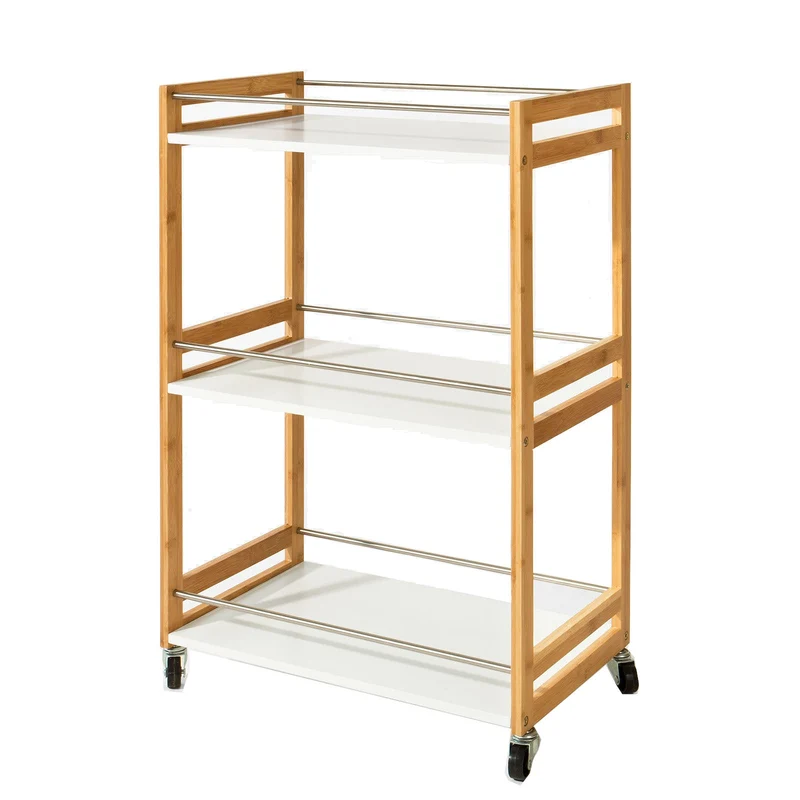 SoBuy FKW32-WN Desserte de cuisine de service, Chariot de cuisine, salle de bains