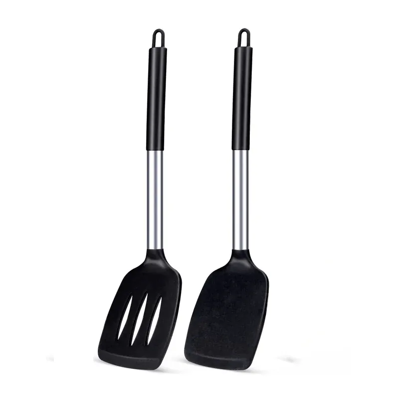 Set Spatules Silicone 1/2 pièces Résistantes à la Chaleur pour Cuisine
