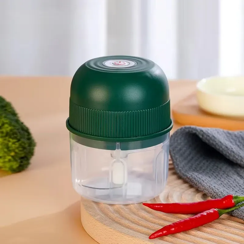 Mini Hachoir Électrique Sans Fil 260 ml — Ail, Légumes, Viande