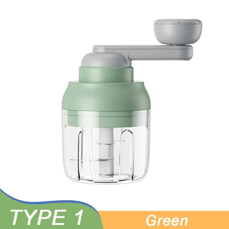 Mini-Hachoir Manuel 250ml pour Ail Légumes et Viande