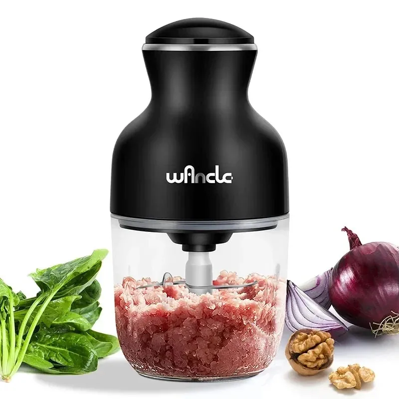 Hachoir Électrique 350W 0,6L — Viande, Légumes, Fruits — One-Touch