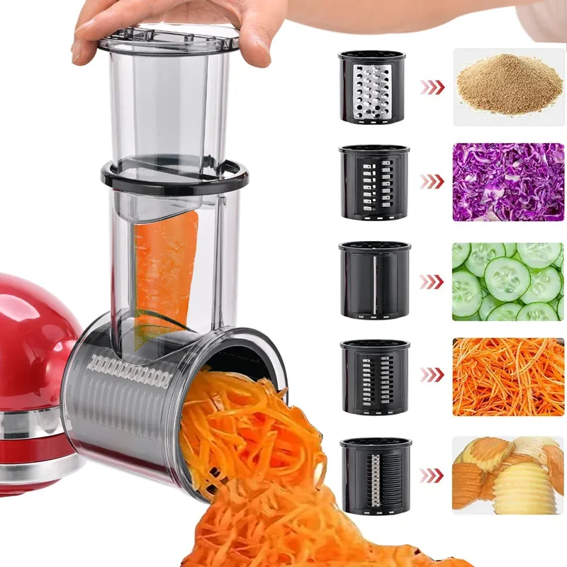 Kit Accessoires Trancheur & Déchiqueteur 5 Lames pour Robots KitchenAid