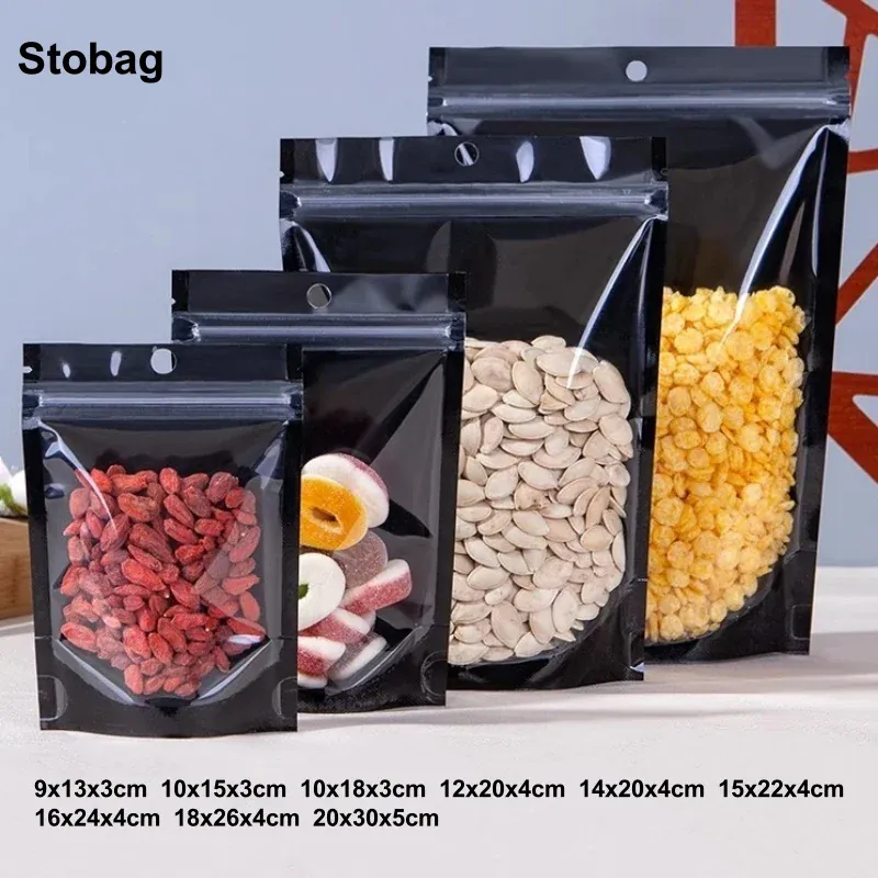 Sachets Kraft Réutilisables Lot de 100 pièces Transparent