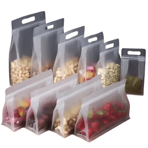 Sachets Zip Alimentaires Transparent Hermétiques - Lot de 50 pièces