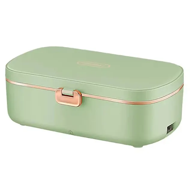 Lunch Box Chauffante Inox 304 Sans Eau 900 ml — Chauffage Sec 36 W - VERTE