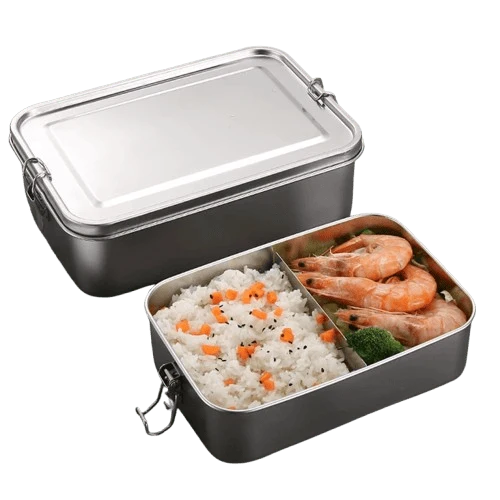 LunchBox Inox 850ml avec Compartiments Amovibles
