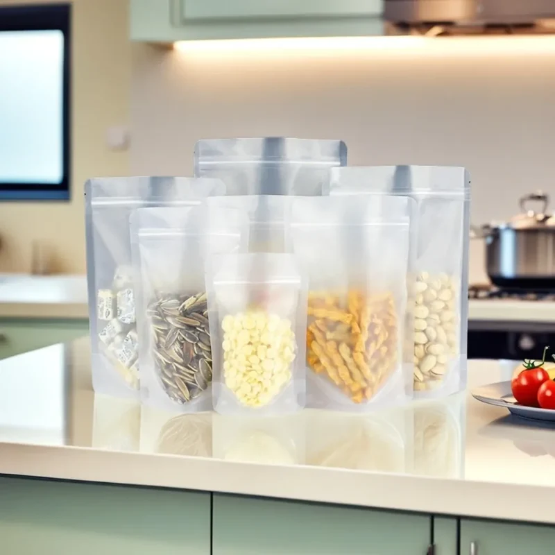 Sachets Zip Alimentaires Réutilisables - Lots de 100
