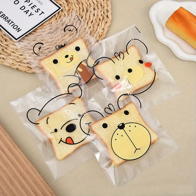 Sachets OPP Auto-adhésifs Animaux - Lot de 100