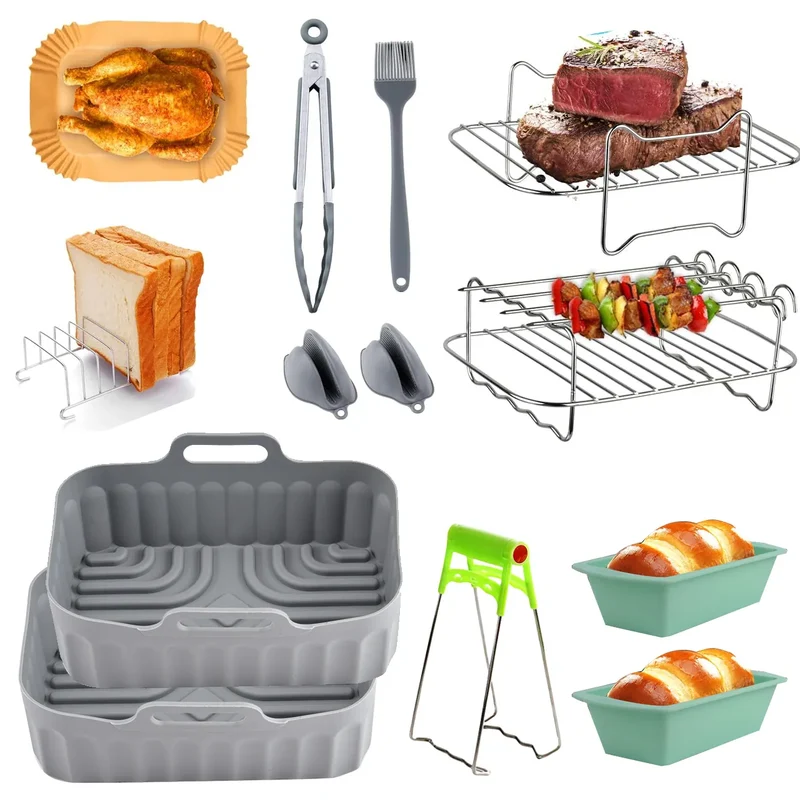Kit Accessoires Friteuse Sans Huile - 6 Pièces Réutilisables