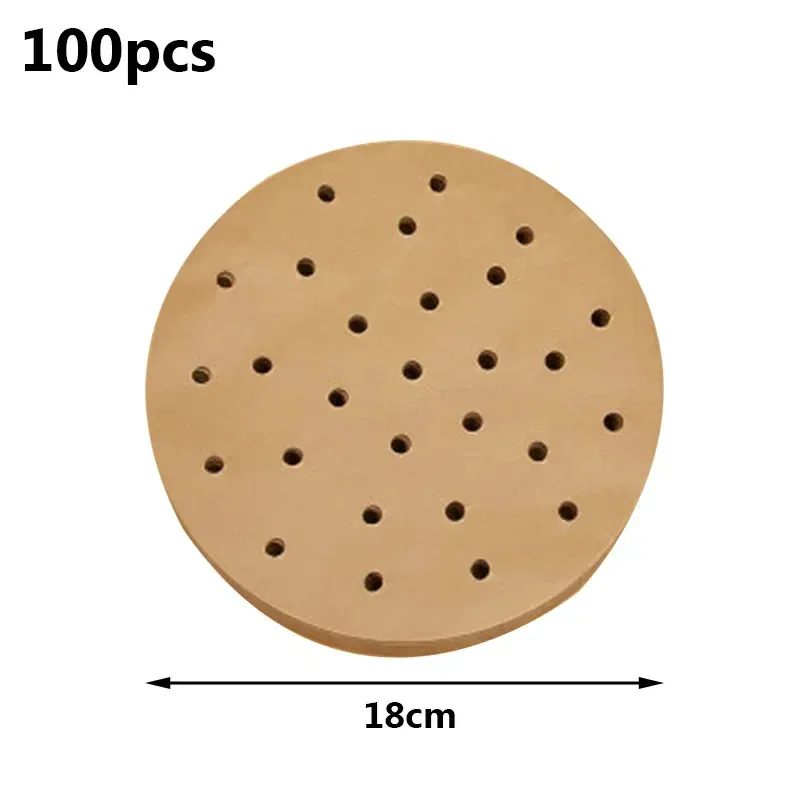 Papier Cuisson Air Fryer Jetable Antiadhésif Lot de 100 Pièces