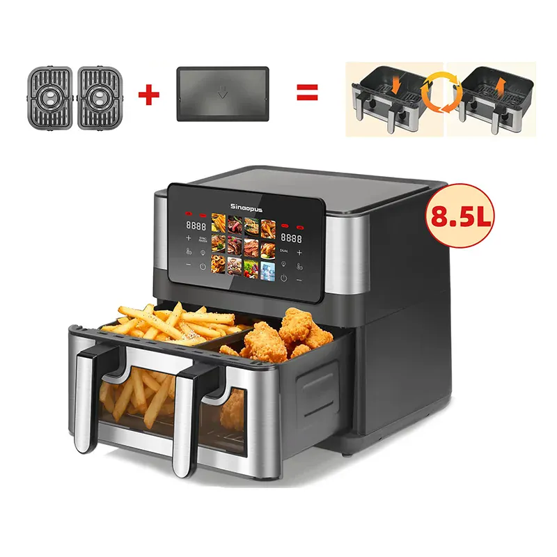 Air Fryer Double Panier 8,5L 2000W Écran Tactile