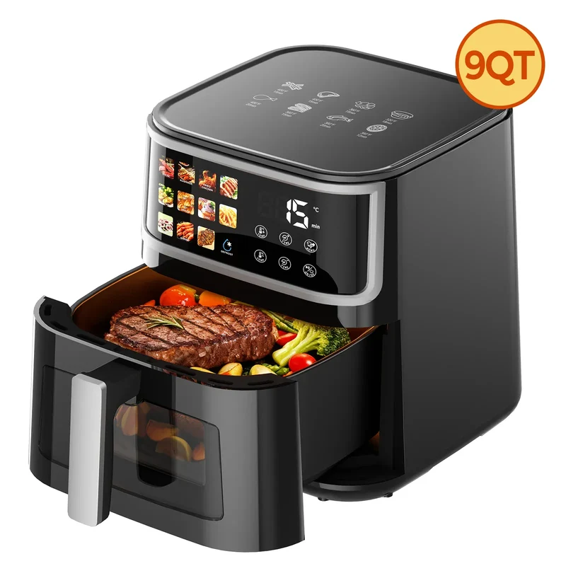 Friteuse Sans Huile 8L 1700W Écran Tactile 11 Programmes