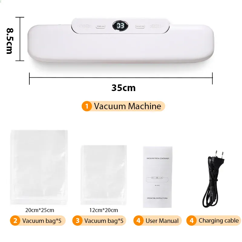 Machine Sous Vide Alimentaire 120W avec 10 Sacs Offerts