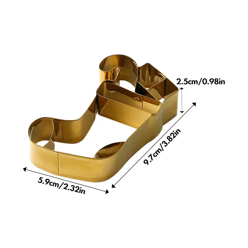 Emporte-pièces de Noël en Acier Inoxydable – Set de 6 Formes Festives