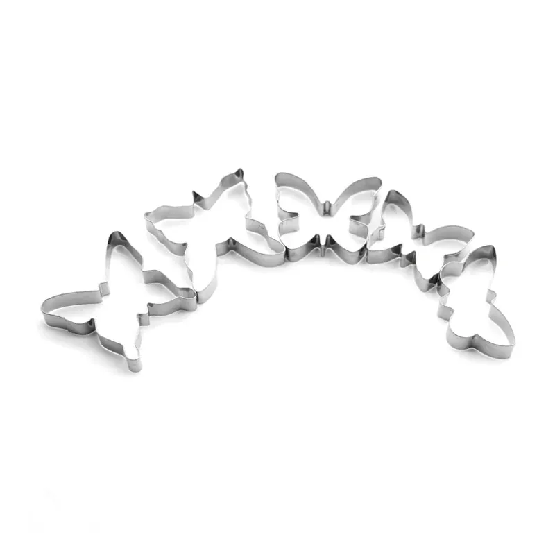 Emporte-pièces à Biscuits en Acier Inoxydable - 5 Pièces Papillon