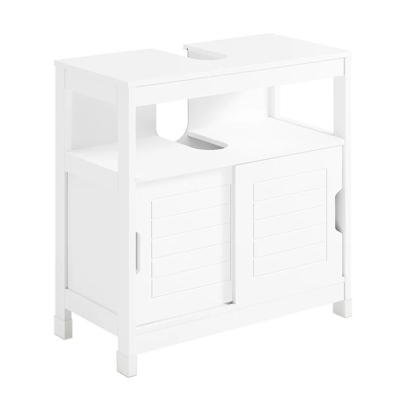 SoBuy FRG128-W Meuble Sous-Lavabo Meuble pour lavabo suspendu