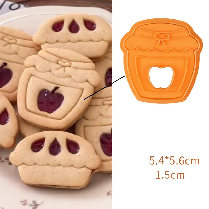 Emporte-pièces en plastique pour biscuits en forme de tartes - 3D Noël