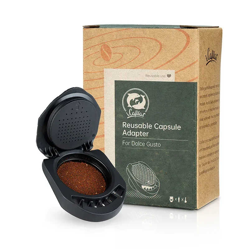 Adaptateur Capsule Réutilisable Compatible Dolce Gusto — Café Moulu ou Nespresso