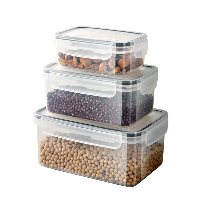 Lot Boîtes Hermétiques Plastique 10 pièces 840ml Compatibles Micro-ondes