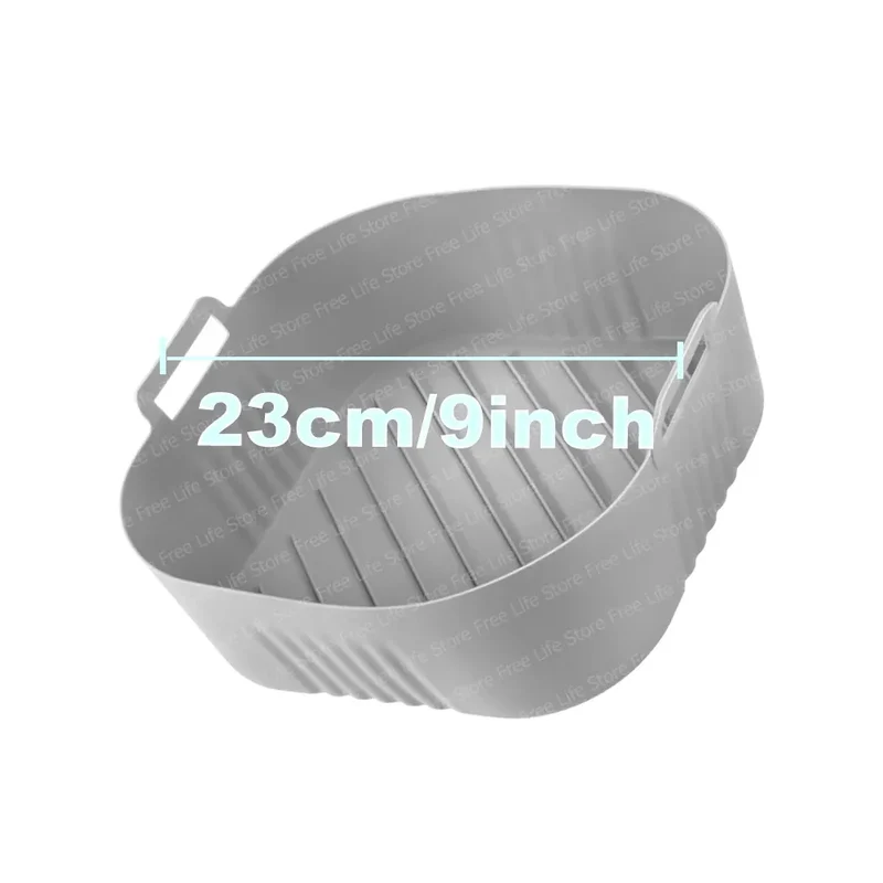Moule Silicone Air Fryer Réutilisable Rond 23 cm pour Friture