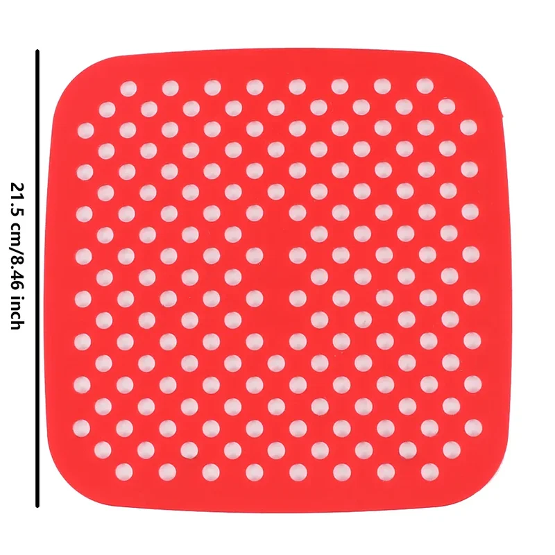 Moule Silicone Air Fryer Réutilisable - Lot de 2 Pièces Rondes