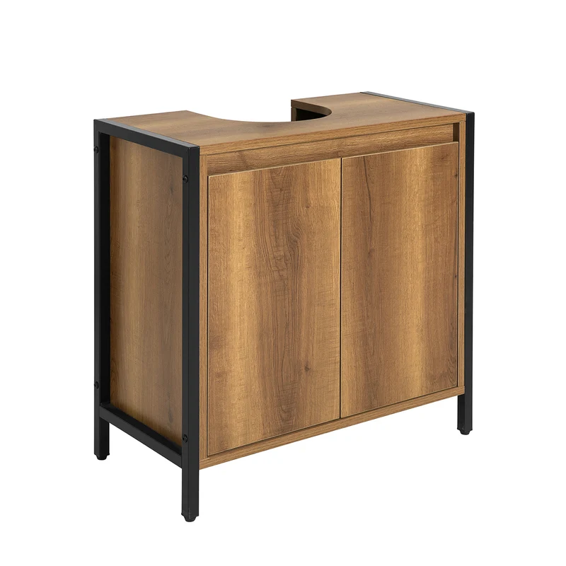 SoBuy BZR63-II-PF Meuble sous Lavabo Housse Colonne Lavabo
