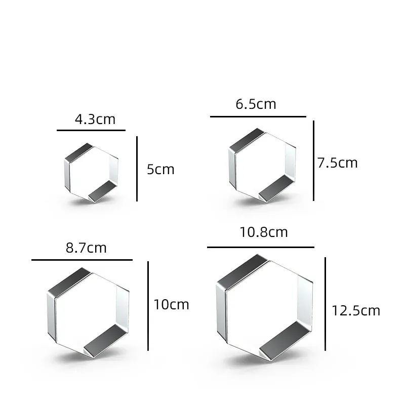 Emporte-pièces en métal rectangulaires - 12 pièces pour pâtisserie