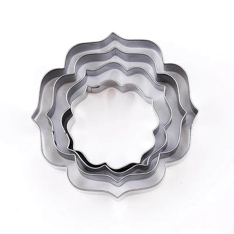 Moules à biscuits en acier inoxydable - Set de 4 empreintes décoratives