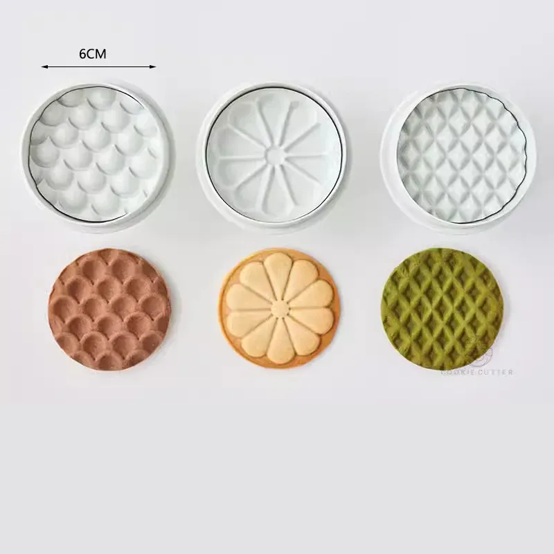 Emporte-pièces à biscuits en métal - Set de 3 modèles floraux