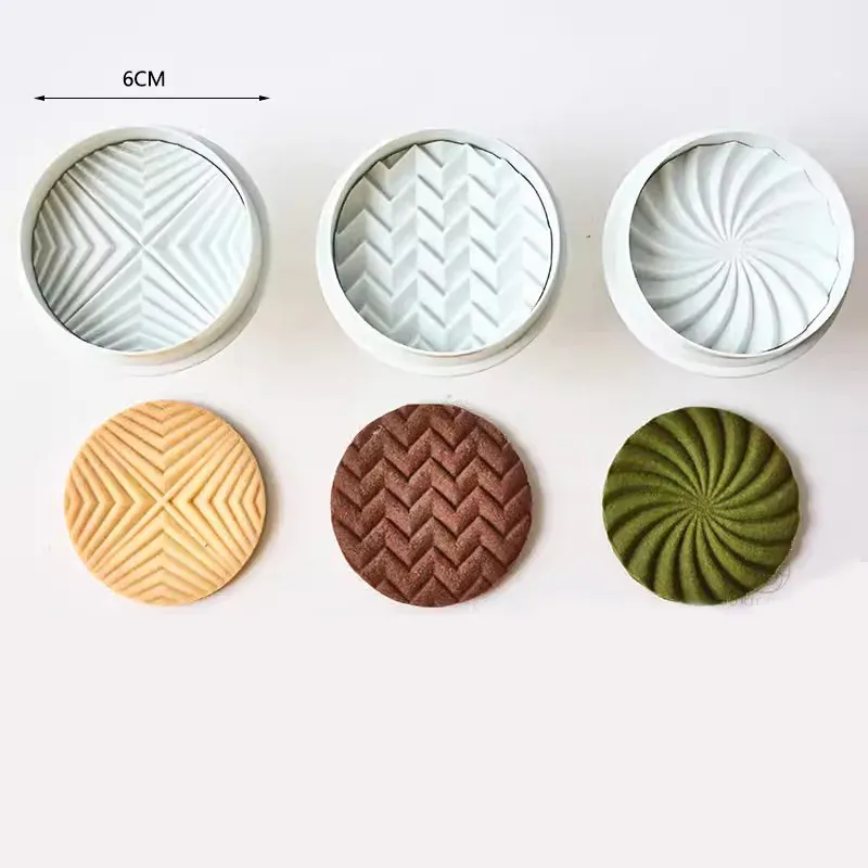 Emporte-pièce en silicone pour biscuits en forme de fleur - 3 pièces