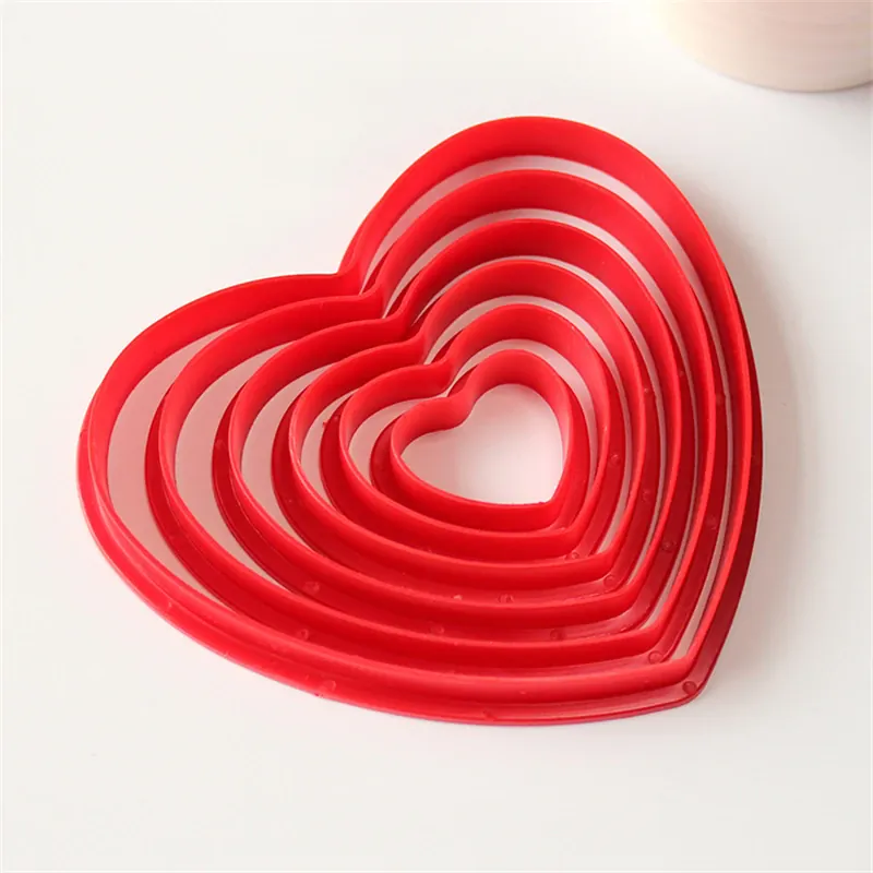 Emporte-pièces en Acier Inoxydable - Set de 6 Cœurs pour Pâtisserie