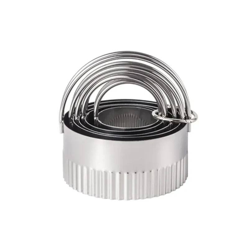 Set de 5 Emporte-Pièces Ronds et Carrés en Acier Inoxydable