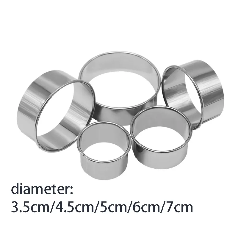 Emporte-pièces à biscuits en acier inoxydable - Set de 5 pièces polyvalentes