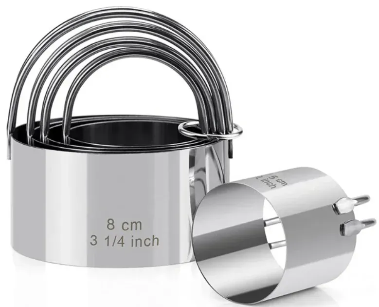 Emporte-pièces à biscuits en acier inoxydable - Set de 5 pièces