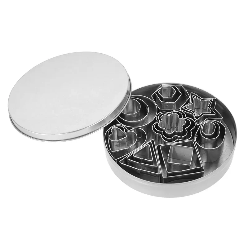 Emporte-pièces pour biscuits en acier inoxydable - 24 pièces assorties